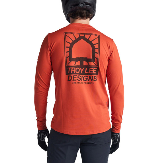 Troy Lee Designs Ruckus Create To Destroy Brick MTB LS Jersey