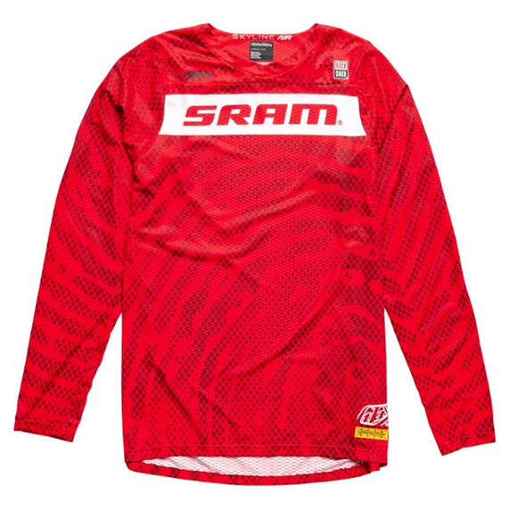 Troy Lee Designs Skyline SRAM Roots/Fiery Red MTB LS Jersey