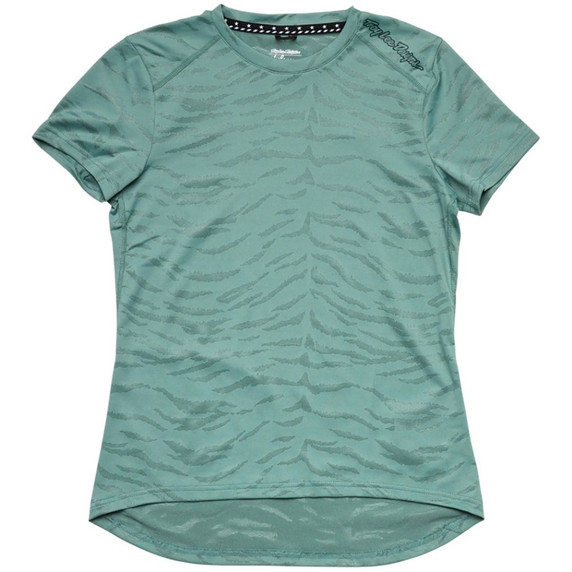 Troy Lee Designs Womens Lilum Tiger Green MTB SS Jersey