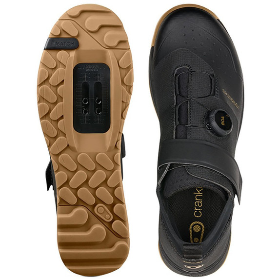 Crank Brothers Mallet Trail BOA SPD MTB Shoes Black/Gold/Gum