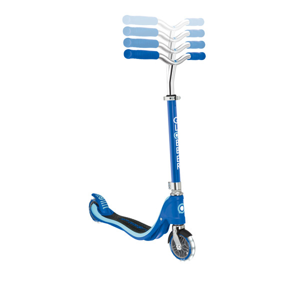 Globber Flow 125 Lights Scooter Navy Blue
