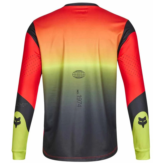 Fox Youth Ranger LS Jersey Revise Red Yellow YS