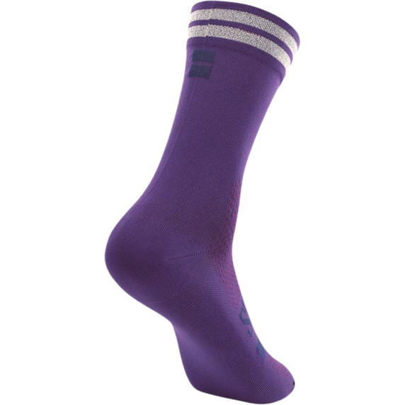 Soomom Reflective Chic Logo Cycling Socks Eggplant Purple