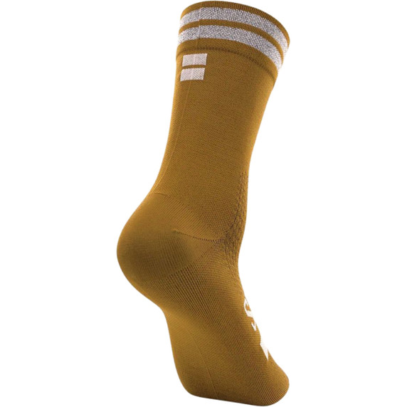 Soomom Reflective Chic Logo Cycling Socks Latte Brown