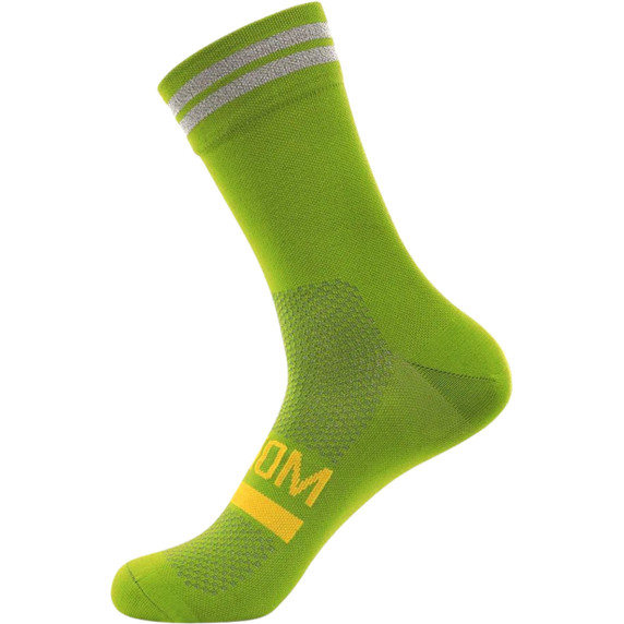 Soomom Reflective Chic Logo Cycling Socks Olive