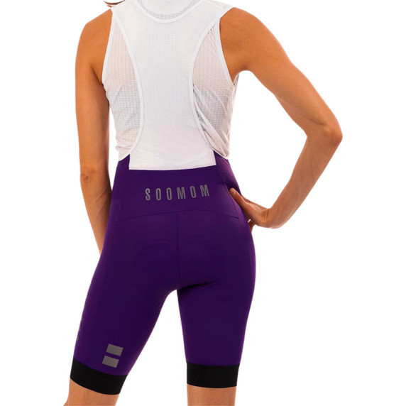 Soomom Women Base Classic Bib Shorts Purple
