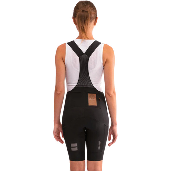 Soomom Women Pro Cargo Bib Shorts Black