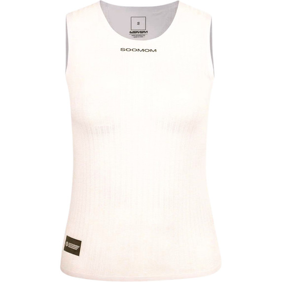 Soomom Womens All-Around Lightweight Singlet Base Layer White