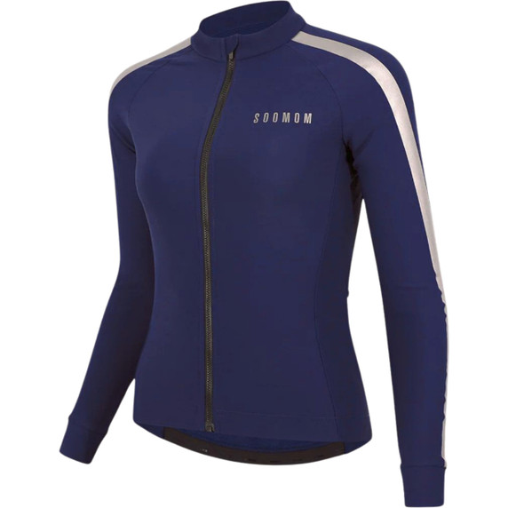 Soomom Womens Base Classic LS Thermal Jersey Navy