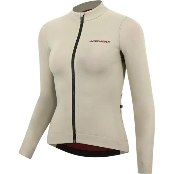 Soomom Womens Pro Classic LS Thermal Jersey Taupe