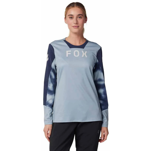 Fox Womens Defend LS Jersey Race Gunmetal