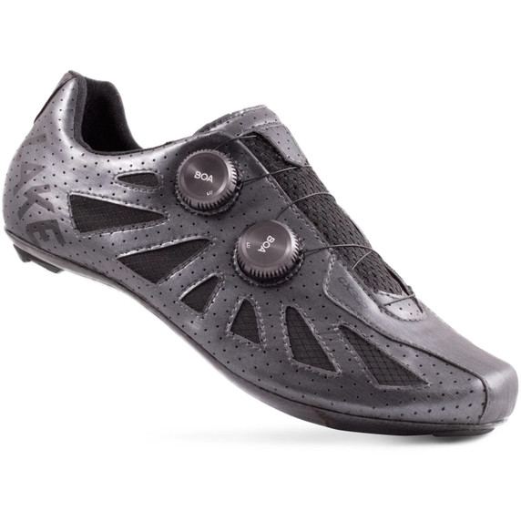 Lake CX302 Metal / Black Narrow Road Shoe