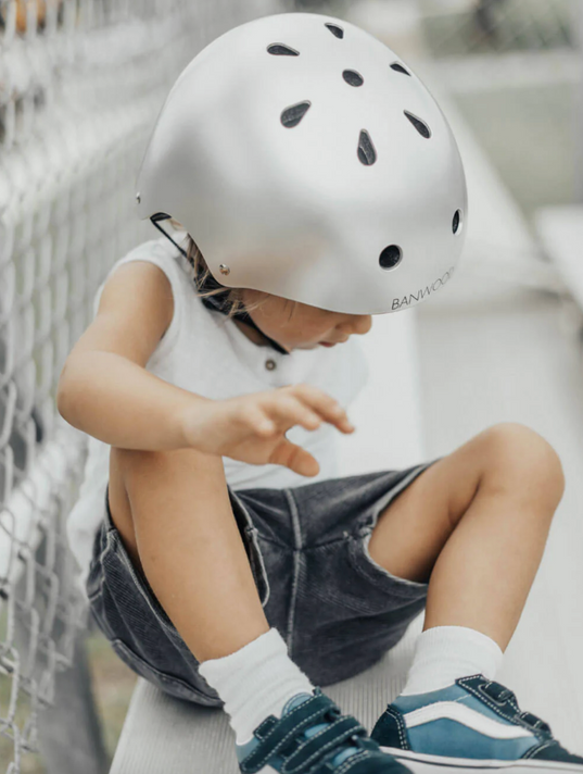 Banwood Classic Kids Helmet Chrome