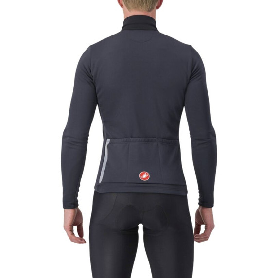 Castelli Entrata Thermal Jersey Light Black/Red