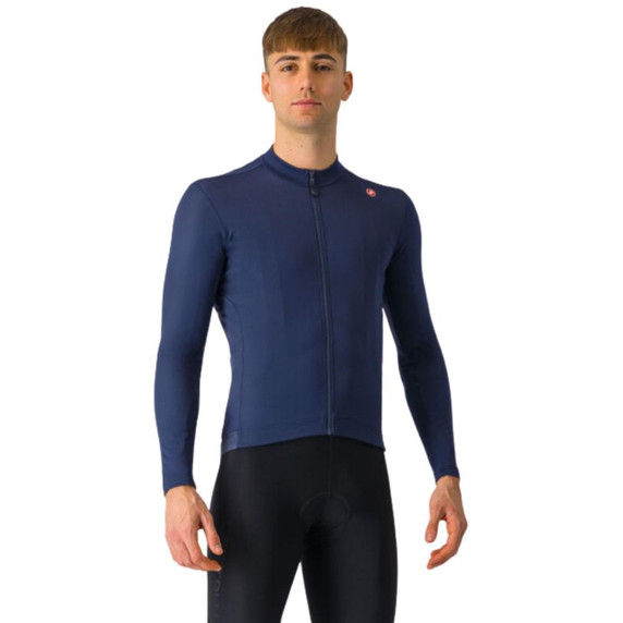 Castelli Espresso Thermal Jersey Belgian Blue