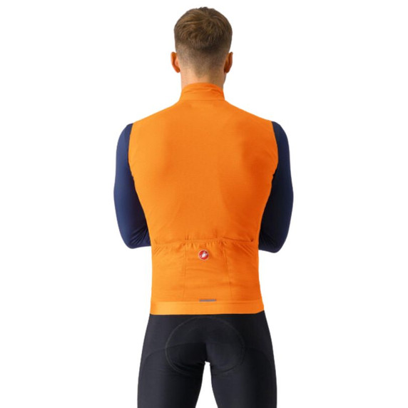 Castelli Espresso Vest Vivid Orange/Dark Gray