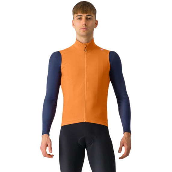 Castelli Espresso Vest Vivid Orange/Dark Gray