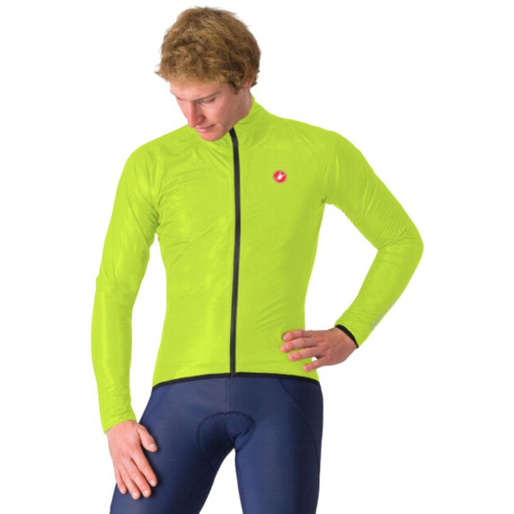 Castelli Squall Shell Jacket Electric Lime/Black