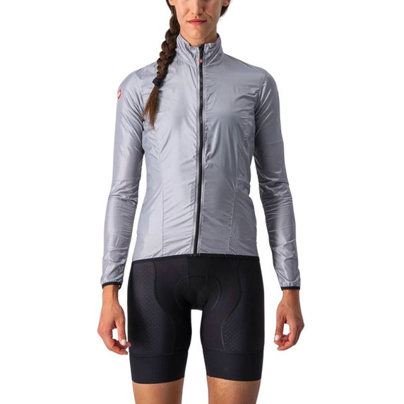 Castelli Squall Shell Womens Jacket Silver Gray/Black