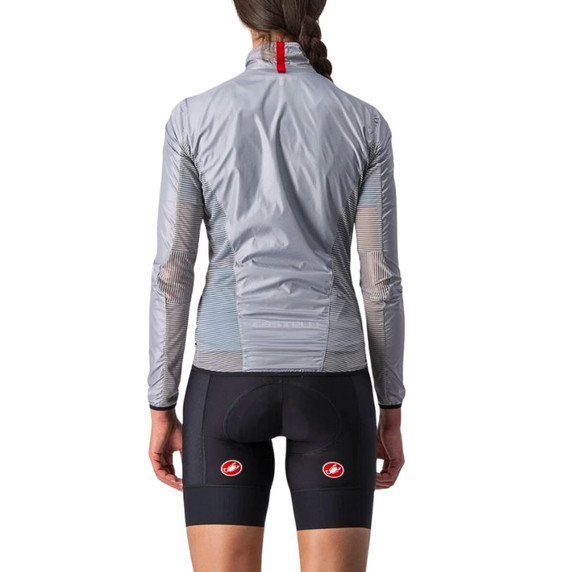 Castelli Squall Shell Womens Jacket Silver Gray/Black