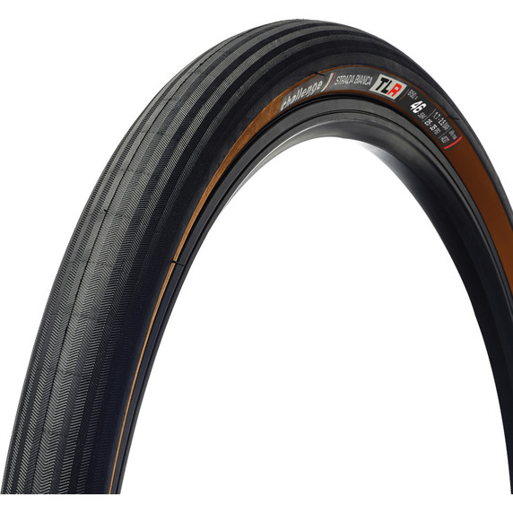 Challenge Strada Bianca Race TLR Folding Clincher Tyre Black/Brown 650 x 46mm