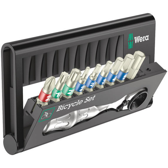 Wera Bicycle Set 9 10 Piece Bit Set W/ Ratchet