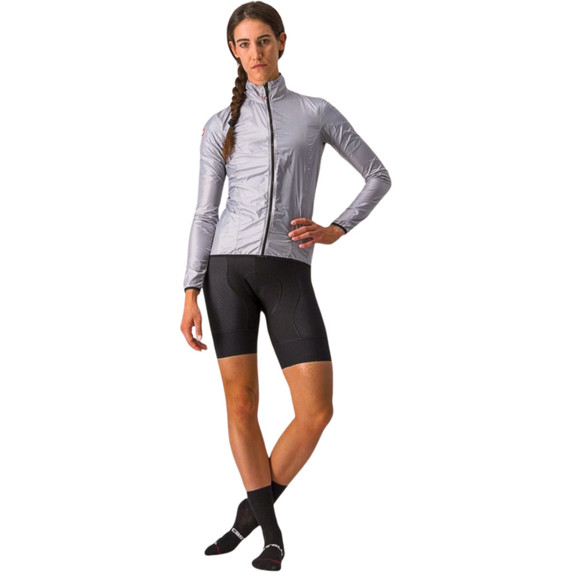 Castelli Aria Shell Womens Jacket Silver Grey X-Small