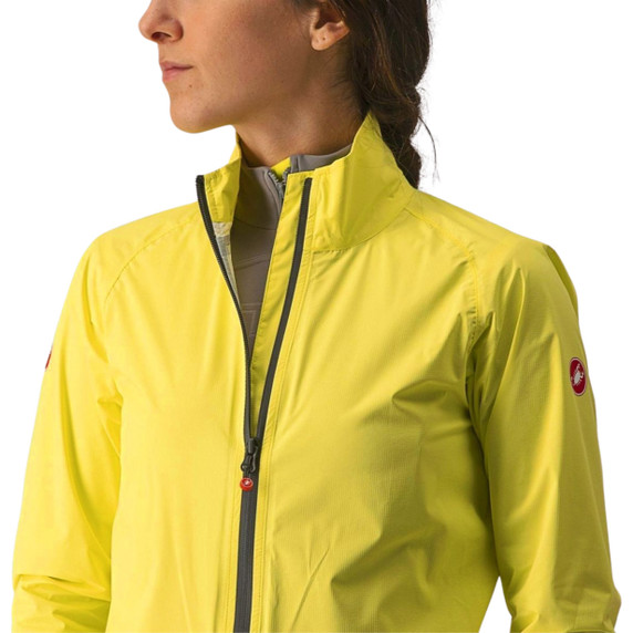 Castelli Emergency 2 Womens Rain Jacket Brilliant Yellow