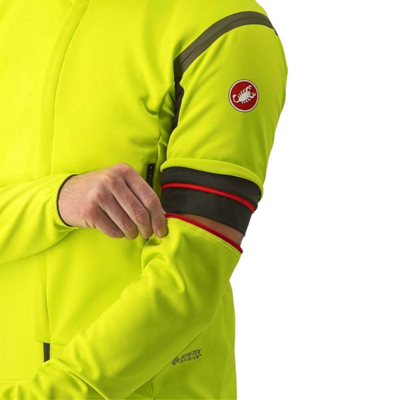 Castelli Perfetto RoS 2 Convertible Jacket Electric Lime/Dark Grey 2X-Large