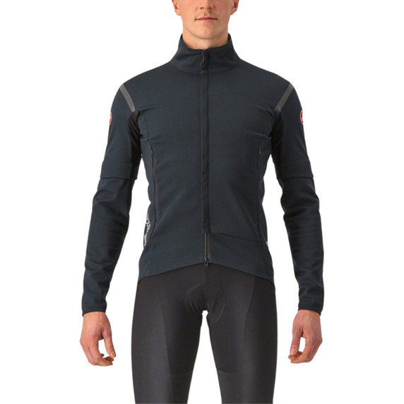 Castelli Perfetto RoS 2 Convertible Jacket Light Black/Black Reflex