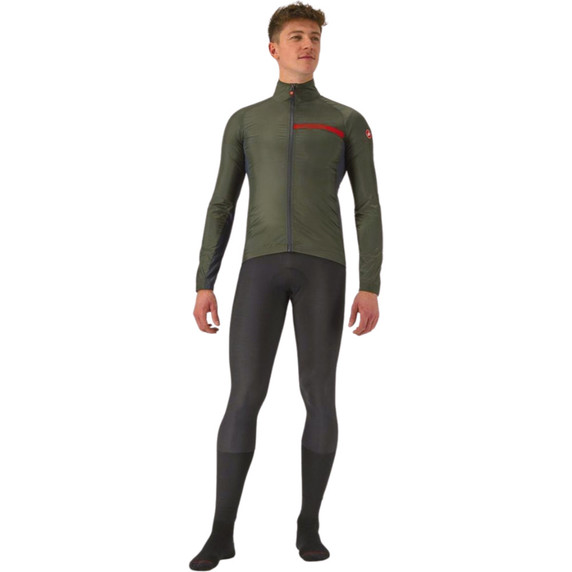 Castelli Squadra Stretch Jacket Military Green/Dark Gray