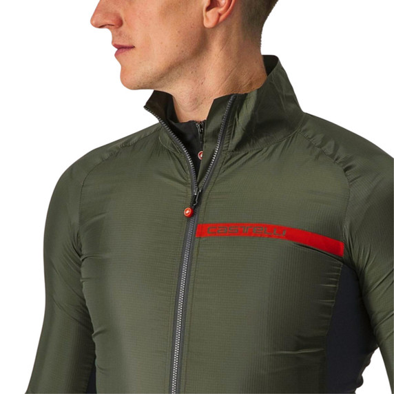 Castelli Squadra Stretch Jacket Military Green/Dark Gray