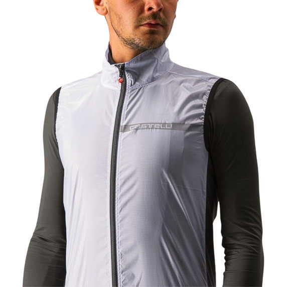 Castelli Squadra Stretch Vest Silver Gray/Dark Gray