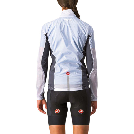 Castelli Squadra Stretch Womens Jacket Silver Gray/Dark Gray