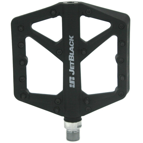 JetBlack Thermolite Cromo Axle Black Flat Pedal