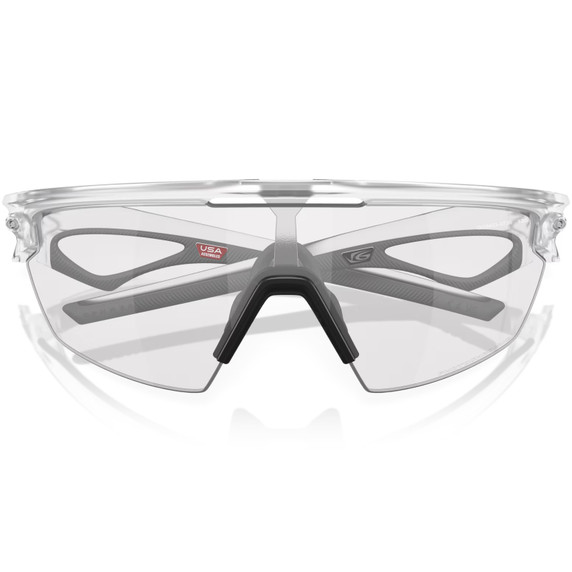 Oakley Sphaera Sunglasses Matte Clear W/Clear to Black Iridium Photochromic Lens