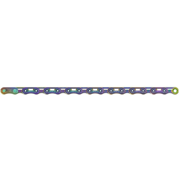 SRAM Red AXS E1 Flattop Chain 12sp 126 Link Rainbow PowerLock