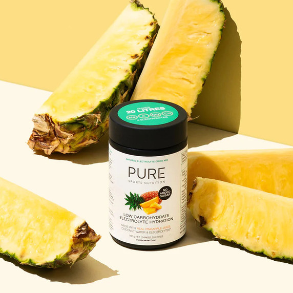 Pure Electrolyte Hydration Low Carb 160g Tub Pineapple