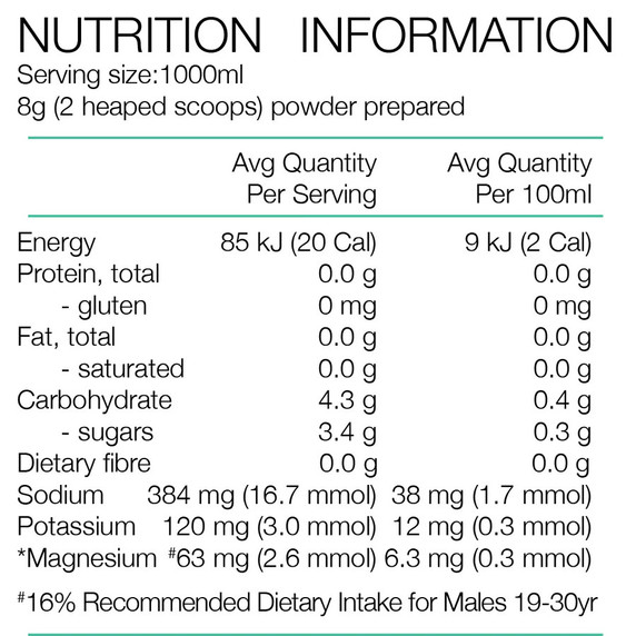 Pure Electrolyte Hydration Low Carb 160g Tub Superfruits