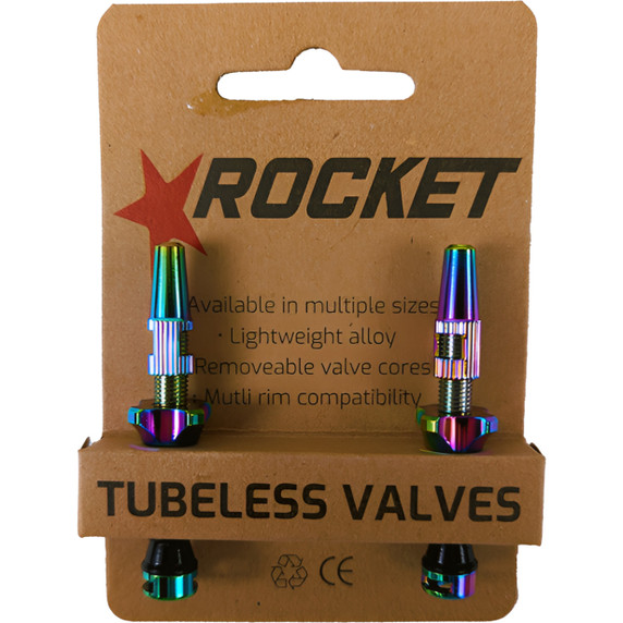 Rocket Tubeless Valves 48mm Oil Slick