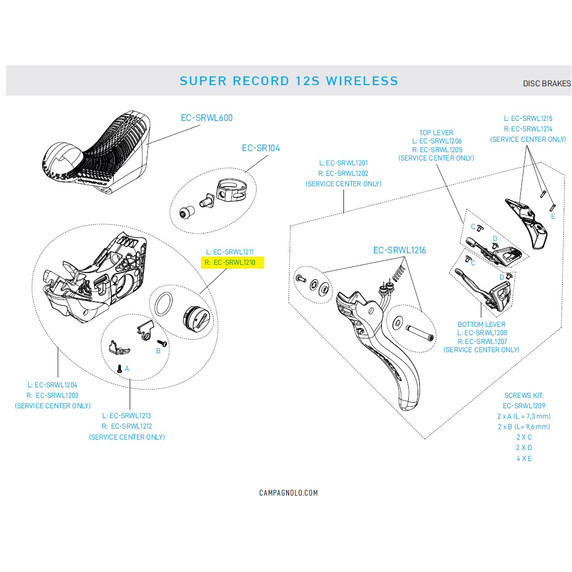 Campagnolo Super Record WRL EP Right Battery Cover O-Ring