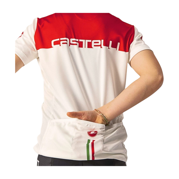 Castelli Neo Prologo Jersey Kids Ivory/Red