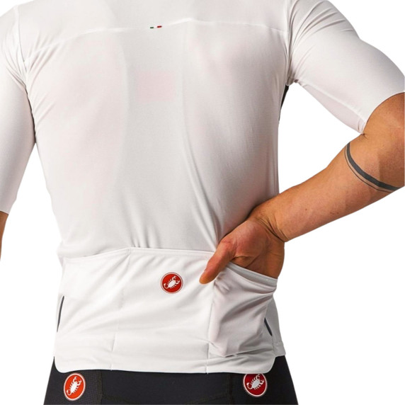 Castelli Prologo 7 LS Jersey Ivory/Light Black-Red