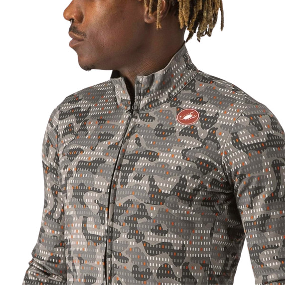 Castelli Unlimited Thermal Jersey Nickel Gray/Dark Gray