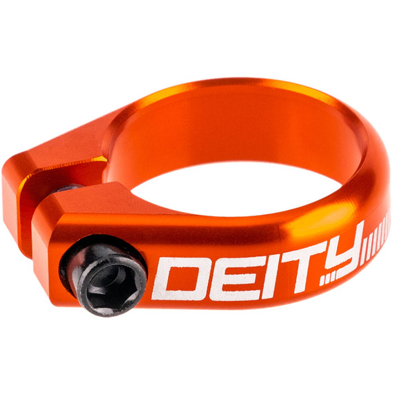 Deity Seatpost Clamp Circuit 34.9mm Orange