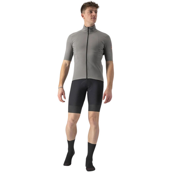Castelli Perfetto RoS 2 Wind Jersey Nickel Gray