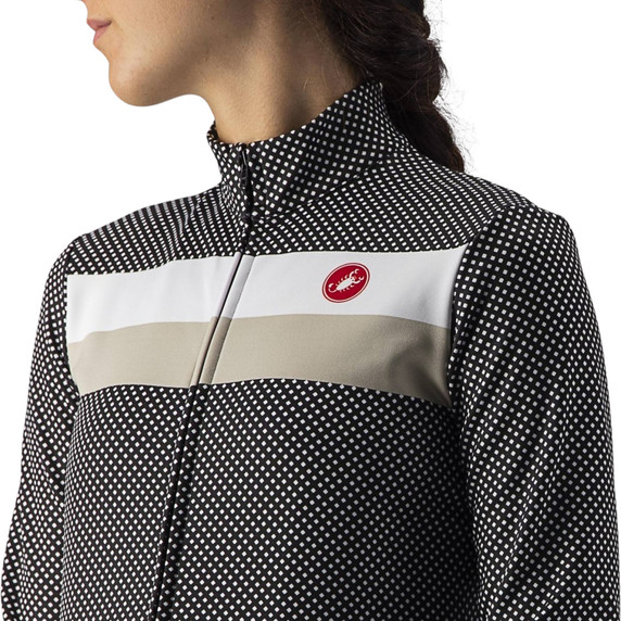 Buy Castelli Volare Womens LS Jersey Black/White/Chalk