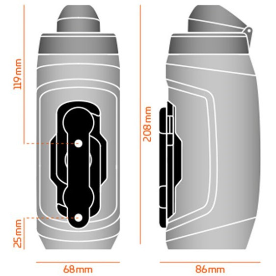 Fidlock Twist Bottle Bike Base Set Black 590ml