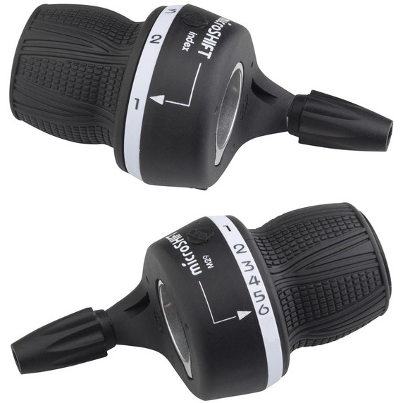 Microshift Twist Shifter Ms29 3x6 Spd Left Friction Pr Sh MTB