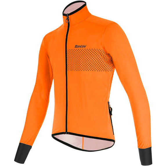Santini Guard Nimbus Rain Jacket Fluro Orange
